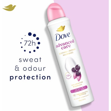 Dove Women Advanced 72hr Deodorant Aerosol Berry 250mL