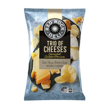 RED ROCK DELI POTATO CHIPS 165G:TRIO OF CHEESE:.:165 GRAM