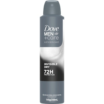 Dove Men+Care Advanced 72hr Deodorant Aerosol Invisible Dry 250mL