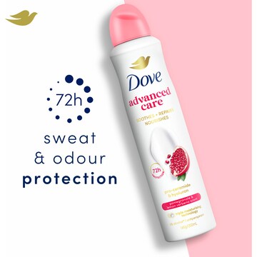 Dove Women Advanced 72hr Deodorant Aerosol Pomegranate 250mL