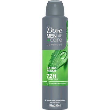 Dove Men+Care Advanced 72hr Deodorant Aerosol Extra Fresh 250mL