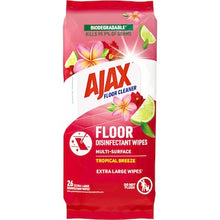 Ajax Floor Disinfectant Wipes 26 pack