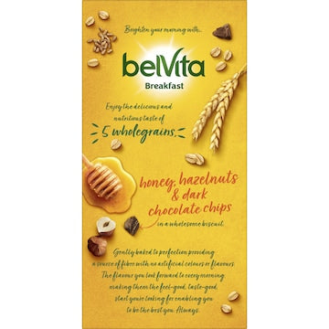Belvita Honey & Nut With Chocolate Chips Breakfast Biscuits 300g 6 pack