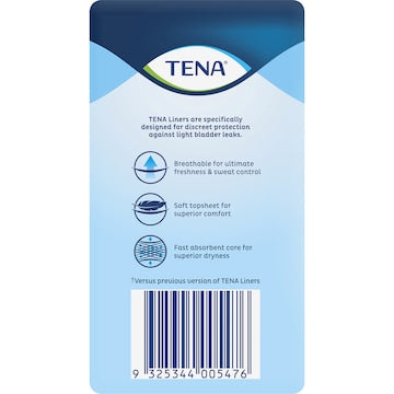TENA Incontinence Liners Standard Length 18 pack