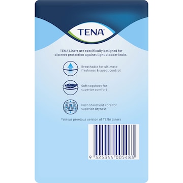 TENA Incontinence Liners Long Length 26 pack