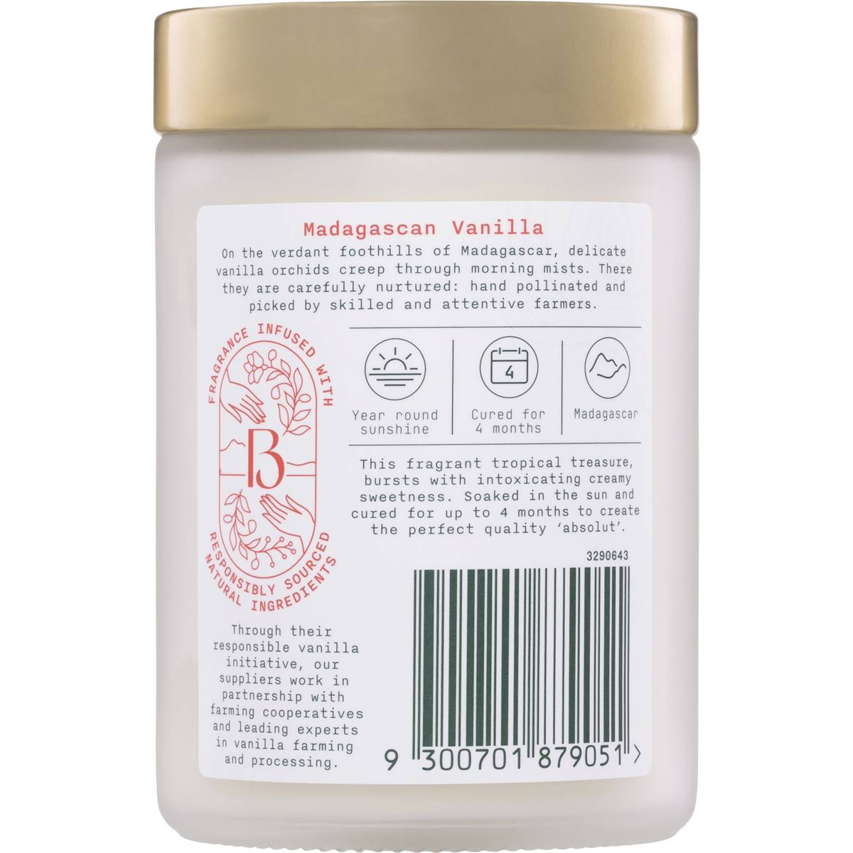 Botanica Origins Madagascan Vanilla Candle 250g