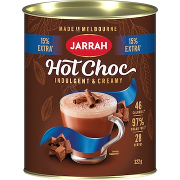 Jarrah Hot Chocolate Powder 322g