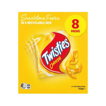 TWISTIES CHEESE SNACKS LUNCHBOX MULTIPACK 8PK 152G