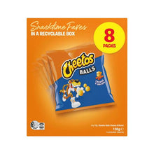 CHEETOS CHEESE & BACON BALLS LUNCHBOX SNACKS MULTIPACK 8PK 136G