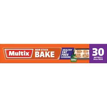 Multix Non Stick Baking Paper Roll 30 Metres x 30cm Wide each