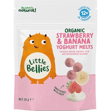 Little Bellies Yoghurt Melts Strawberry & Banana 20g