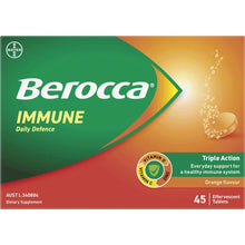 Berocca Immune Daily Defence Orange Effervescent Tablets 45 pack