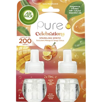 Air Wick Pure Sparkling Spritz Plug In Diffuser Refill 19mL x 2 pack