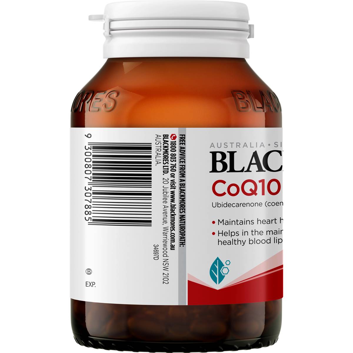 Blackmores CoQ10 150mg Heart & Blood Lipid Health Capsules 90 pack