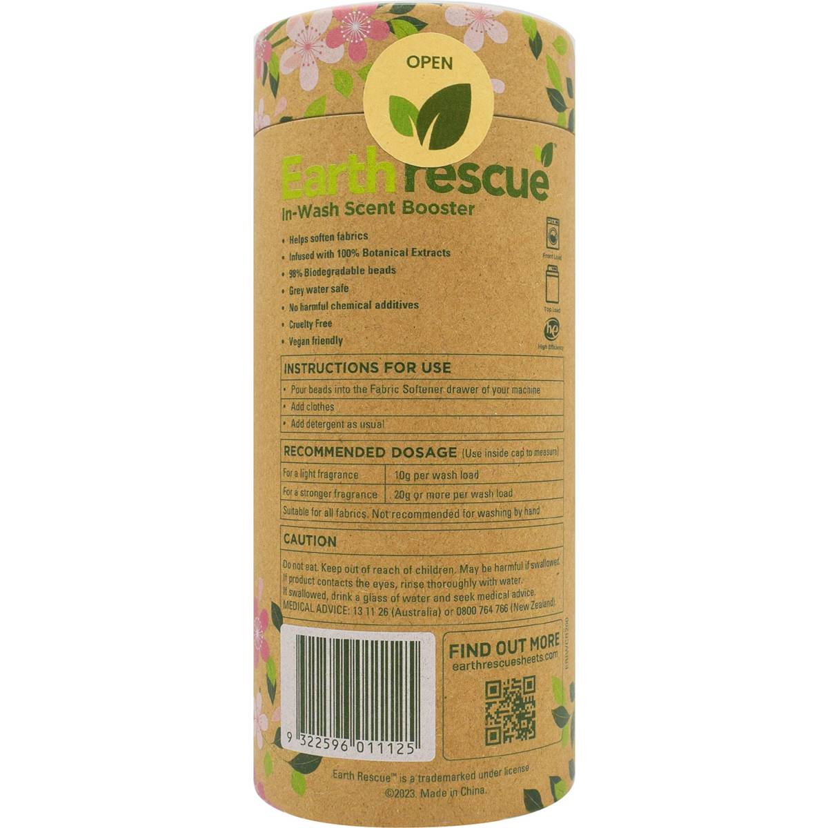 Earth Rescue In Wash Scent Booster Cherry Blossom 200g