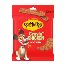 SCHMACKOS STRAPZ DOG TREATS WITH CHICKEN 500G