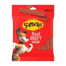 SCHMACKOS STRAPZ DOG TREATS WITH BEEF 500G