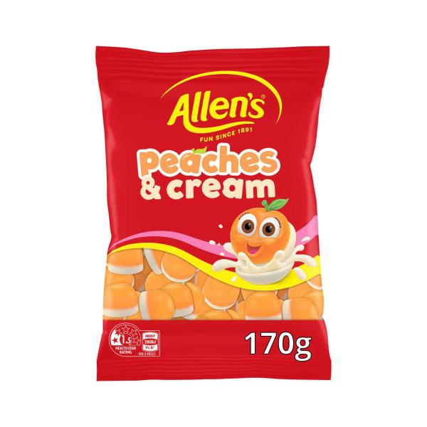 ALLEN'S PEACHES & CREAM 170G