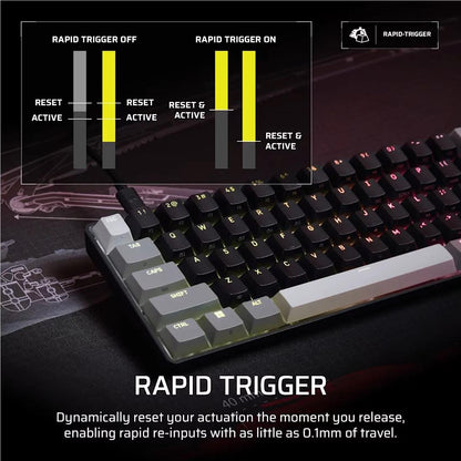 Corsair Clipper PRO MINI 60 Hall Effect Gaming Keyboard (Black)