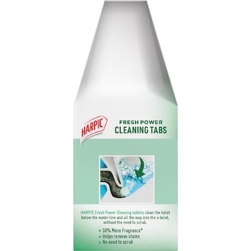 Harpic Fresh Power Toilet Cleaning Tabs Mountain Pine 6 pack