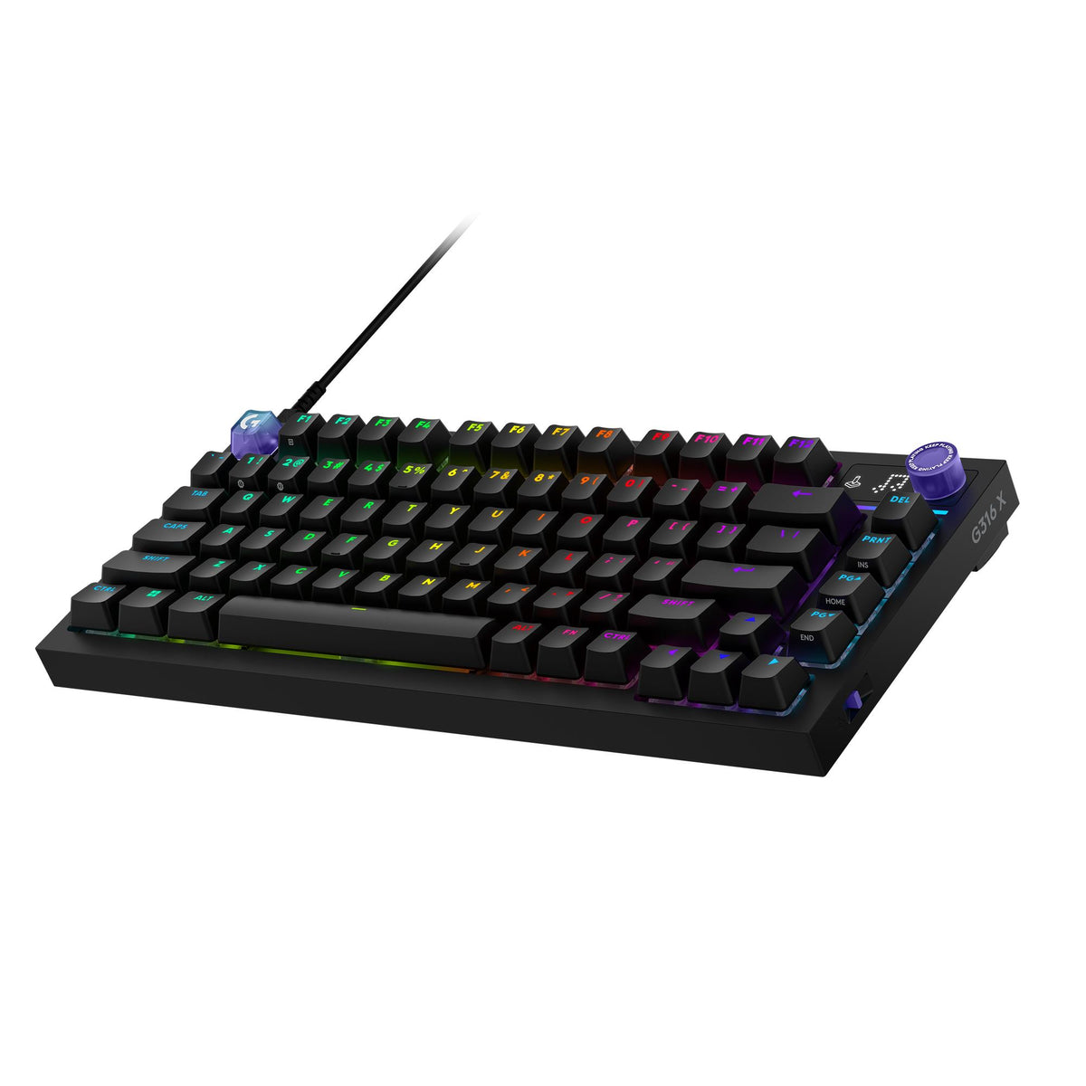 Logitech G G316 X 75 Wired Gaming Keyboard (Black)