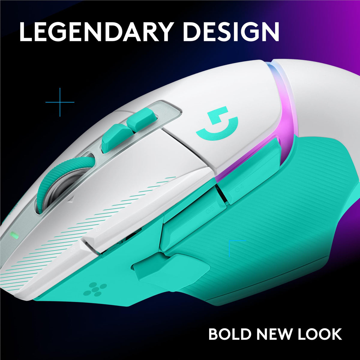 Logitech G G502 X PLUS Wireless RGB Gaming Mouse (White/Mint)