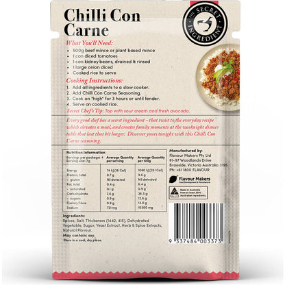 The Secret Ingredient Chilli Con Carne Seasoning 28g