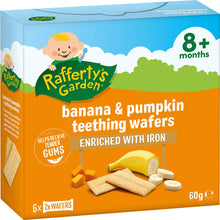 Rafferty's Garden Banana & Pumpkin Teething Wafers 60g