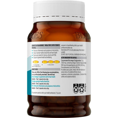 Blackmores Omega Triple Super Strength Fish Oil Capsules 150 pack