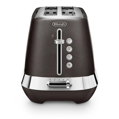 De'Longhi Diadema 2 Slice Long Slot Toaster (Onyx Black)