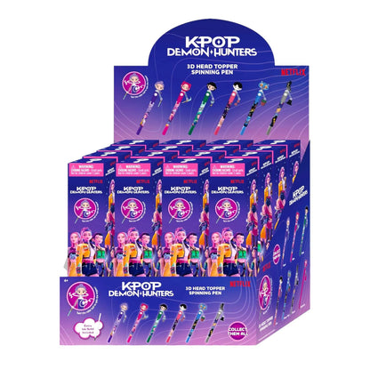 KPop Demon Hunters – 3D Head Topper Spinning Pen (Blind Box)