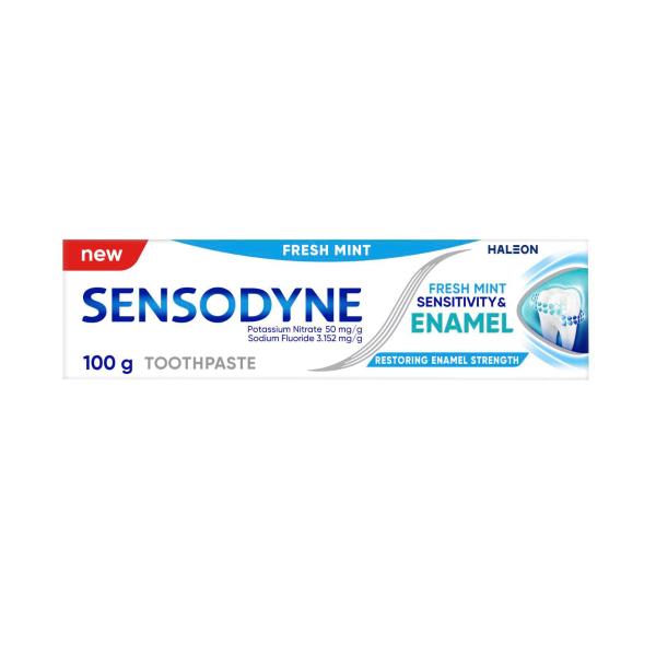 SENSODYNE SENSITIVITY & ENAMEL TOOTHPASTE FRESH MINT 100 GRAM