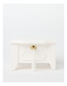 Classic Lock Jewel Box In White