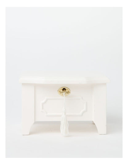 Classic Lock Jewel Box In White