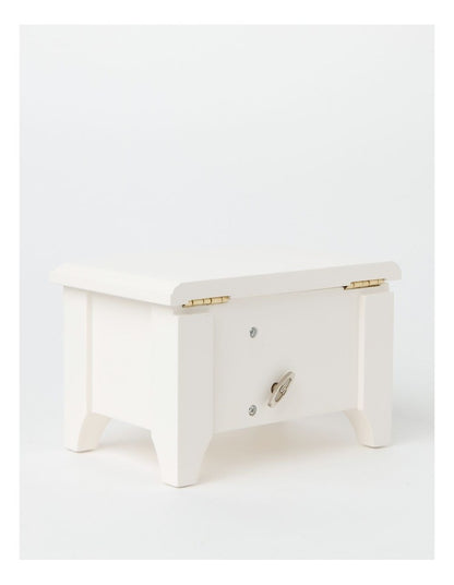 Classic Lock Jewel Box In White