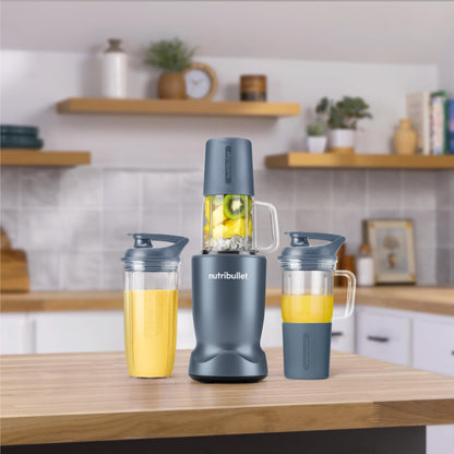 NutriBullet Turbo Personal Blender Ultimate Pack (Slate Blue)