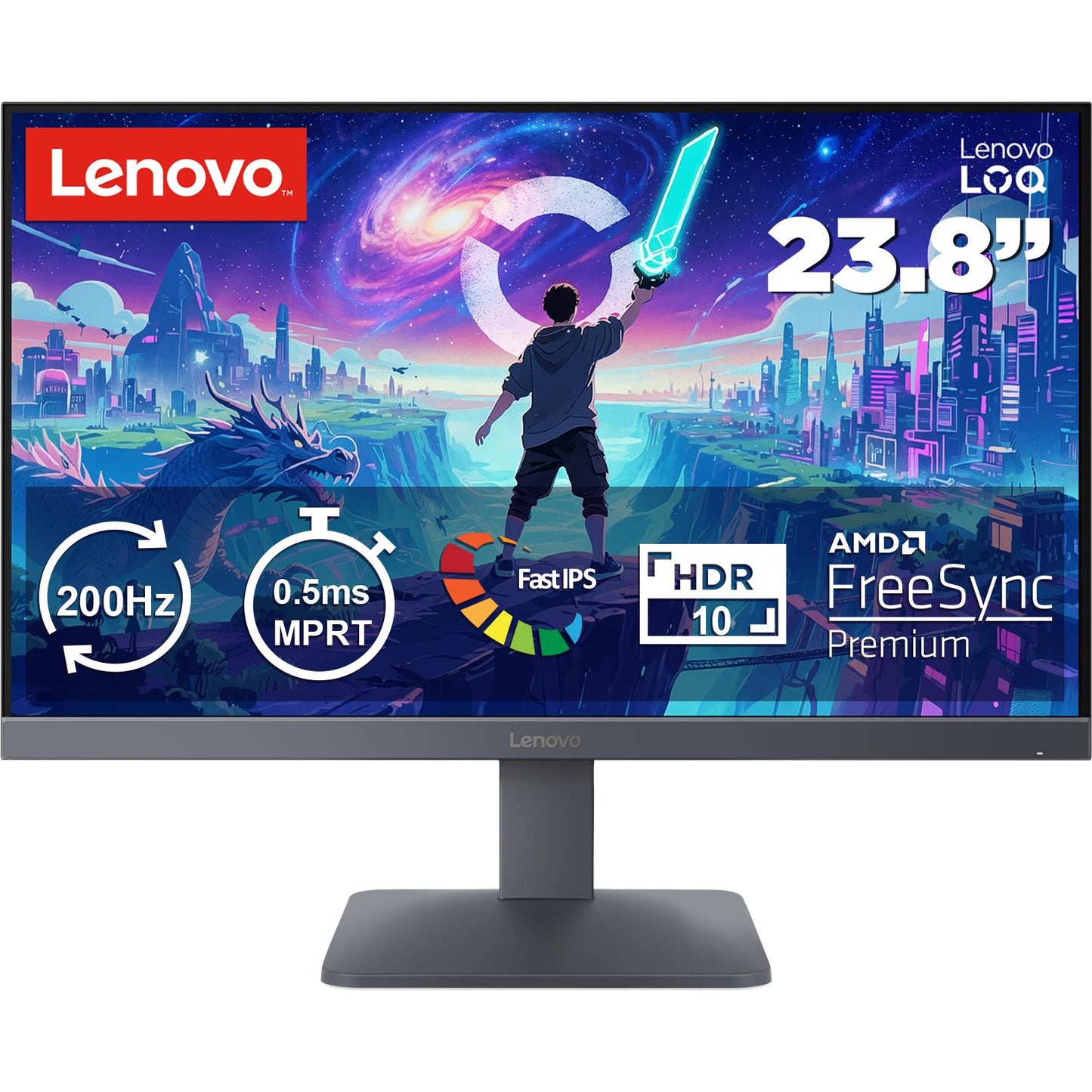 Lenovo LOQ 24-10 23.8" FHD 200Hz Gaming Monitor