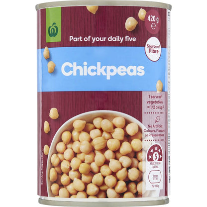 Woolworths Chickpeas 420g