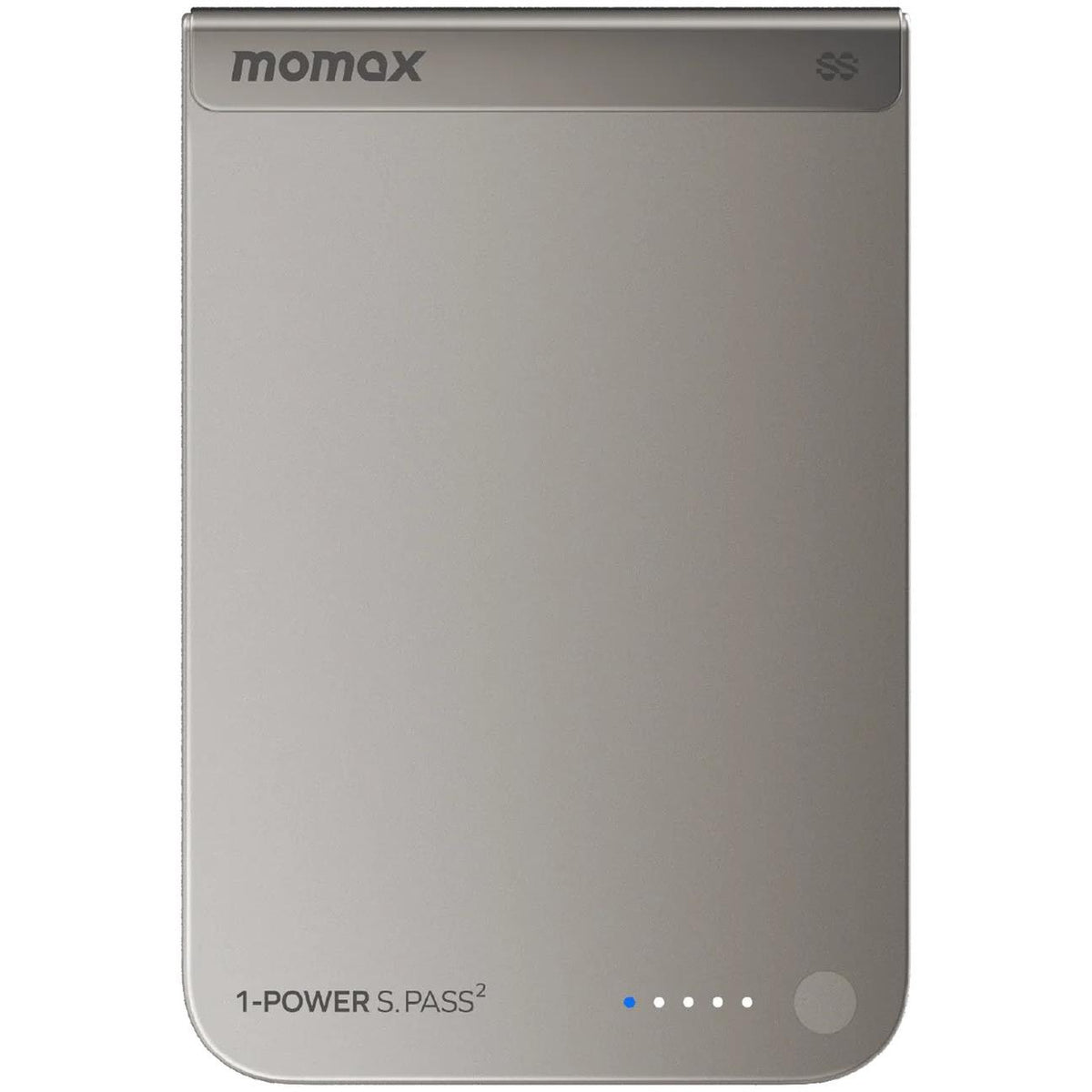 Momax 1-Power S.Pass 2 10kmAh Qi2.2 Magnetic Wireless Power Bank (Titanium)
