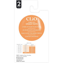 Clio Curvy Fit Opaque Tights 40 Denier Size 2 2 pack