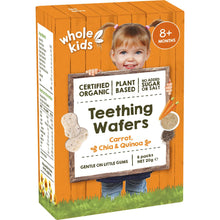 Whole Kids Teething Wafers Carrot Chia & Quinoa 6 pack