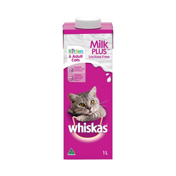 WHISKAS MILK PLUS CAT TREAT 1L CARTON