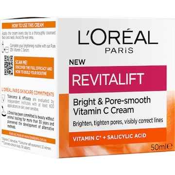 L'Oreal Paris Revitalift Vitamin C Cream Bright & Pore-smooth 50mL