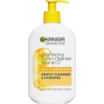 Garnier Skin Active Brightening Cream Cleanser Vitamin C 250mL