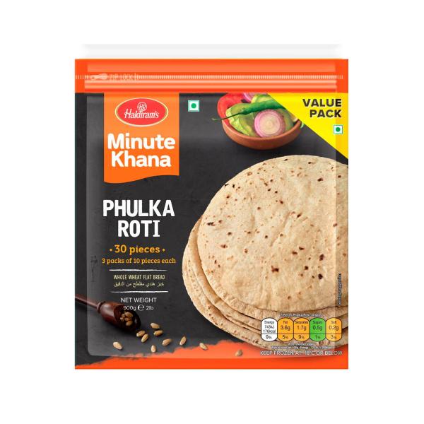 HALDIRAMS PHULKA ROTI 30PACK 900GRAM