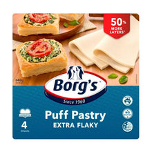BORG'S FROZEN EXTRA FLAKY PUFF PASTRY 4 SHEETS 640G