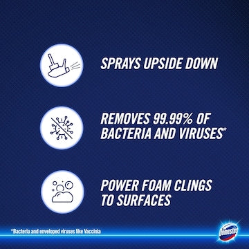 Domestos Power Foam Toilet & Bathroom Spray Cleaner Arctic Fresh 450mL