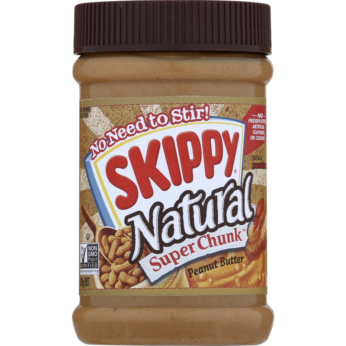 Skippy Natural Super Chunk Peanut Butter 425g
