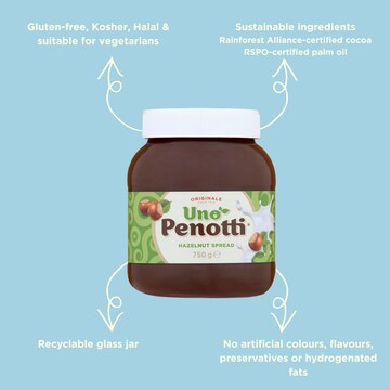 Uno Penotti Hazelnut Spread 750g