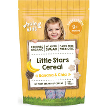 Whole Kids Little Stars Cereal Banana & Chia 40g
